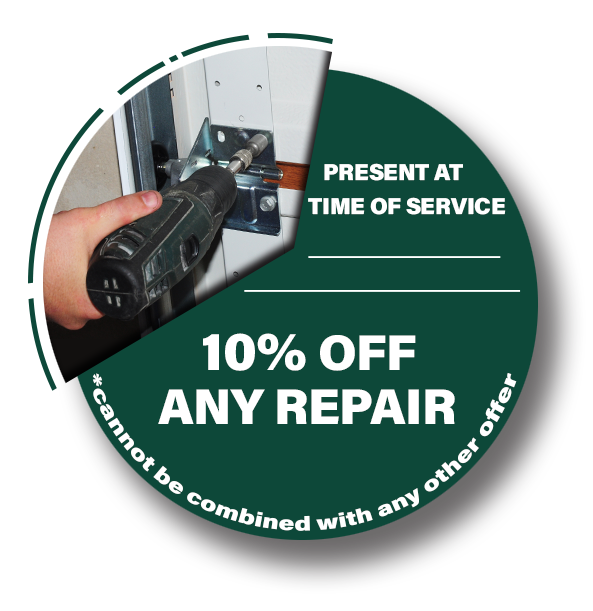 Garage Door Repair - 10% Off